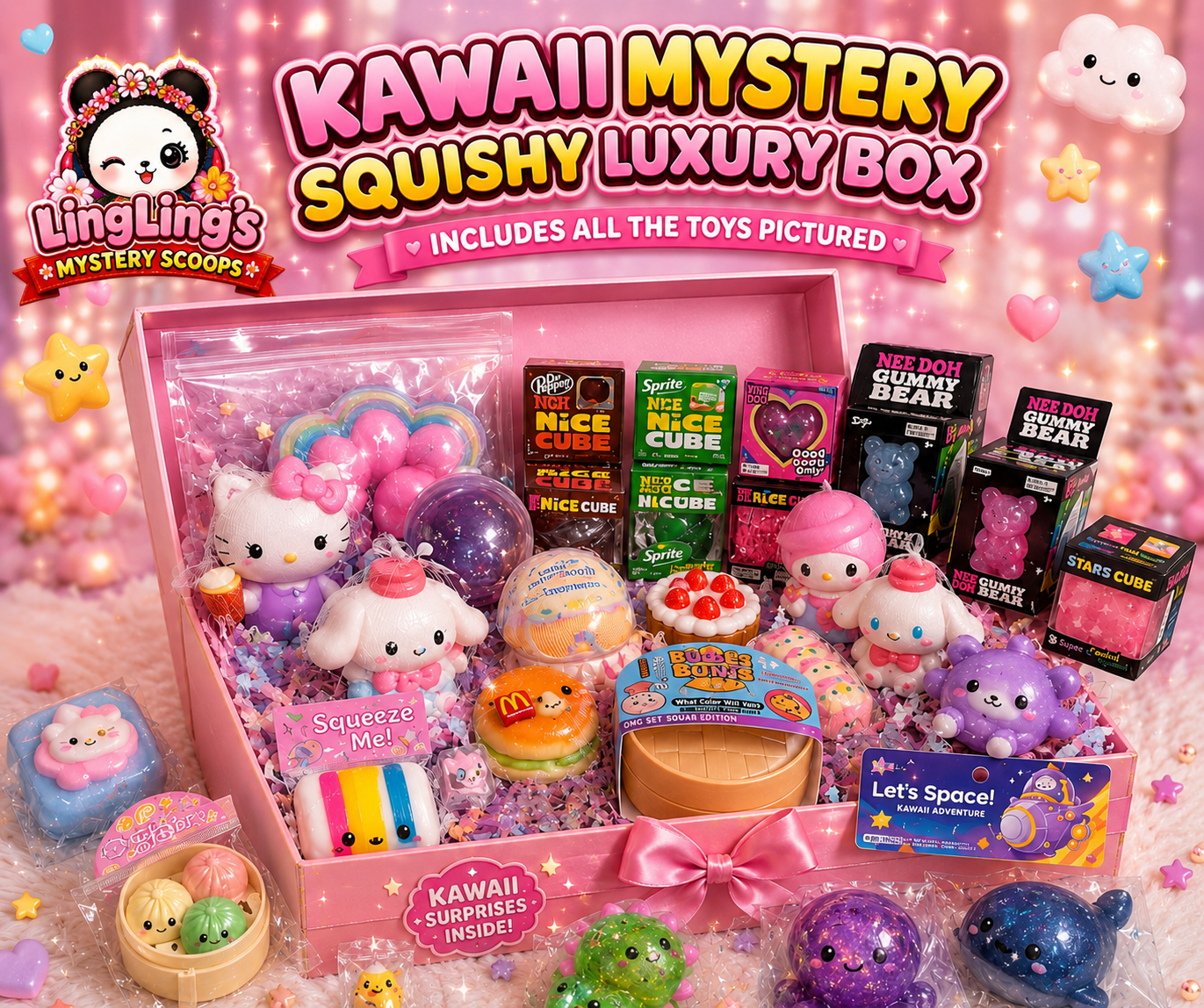Kawaii Mystery Squishy Luxury Blind Box